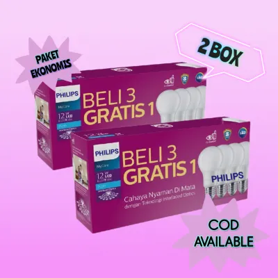 Lampu Philips LED Multipack Mycare Bulb 12 Watt (paket 2 box)