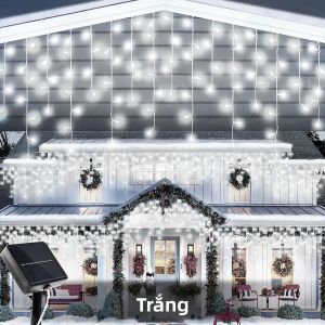 Đèn Dây Năng Lượng Mặt Trời Ngoài Trời 160 Đèn LED 8 Chế Độ Trang Trí Hình Cây Băng Chạy Bằng Năng Lượng Mặt Trời Cho Bữa Tiệc Cưới Giáng Sinh Ngày Lễ Chống Nước Theo Tiêu Chuẩn IP65