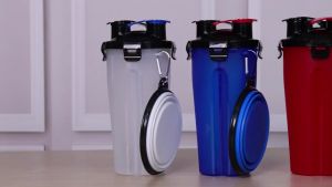 Multifunction 250 ml Dog Bottle & Large Foldable Bowl: A Portable Pet Feeder Solution