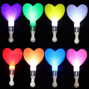 1-20PCS Glow Stick Star Heart Shaped Light Up Wands for Concert Party Atmosphere Props Handheld Support Stick LED Flashing