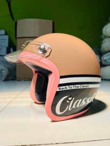 Helm Cewek Dewasa Hijab Motif Terbaru Warna Pastel Sni