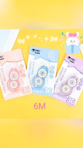 Quill & pad Shop เทปแก้ไขในแบบการ์ตูนสไตล์ INS เทปแก้ไขที่มีลักษณะน่ารักและมีค่าแสดงออกสูง ขนาดหนึ่งยาว 6 เมตร เส้นเทปออกมันราบรื่นและตัดเรียบ เทปแก้ไขที่พื้นผิวเรียบและเขียนได้ง่าย  A034