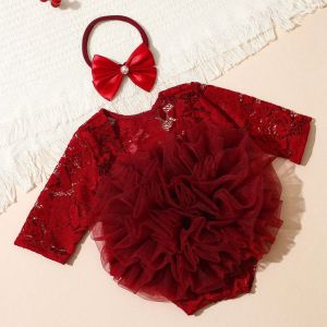 Ylsteed Baby Tutu Dress Newborn Photography Outfit Adorable Lace Girl Princess Dress Romper Baby Gifts Photo Shooting ClothingHD