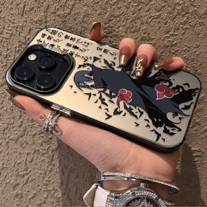 Bandai | Ốp Điện Thoại Cứng Họa Tiết Quạ Uchiha Itachi Anime Dành Cho iPhone 12/13/14/15/16 Pro Max XS XR Plus 8 7 SE 2020 - Chống Xước Nhẹ Chất Liệu PC