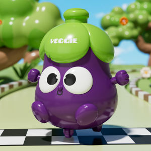 NUKied | Educational Push and Rock Vegetable Car Toy