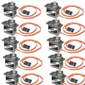 1/6/10/20 Pcs MG90S Servo All Metal Gear 9g Upgraded Version For Helicopter Plane Boat Car MG90 9G Trex 450 RC Robot diy