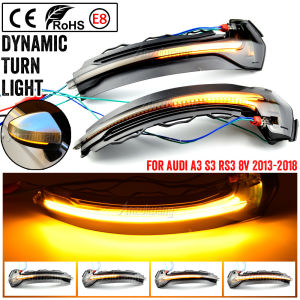 Dynamic blinker for Audi A3 8V S3 RS3 Side Mirror light LED Turn Signal 2013 2014 2015 2016 2017 2018 2019 2020 Arrow flasher