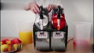 *พร้อมส่ง* โถน้ำหวานเกล็ดหิมะ Slurpee เครื่องทำสเลิฟบี้ 2.5L เครื่องทำเกร็ดน้ำแข็ง 2 โถ น้ำหวน สเลอบี้ ระบบดิจิตอลคอนโทรล