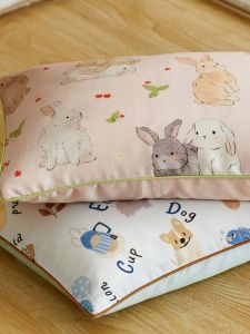Adult Pillowcase 48x74cm Summer Cool Dustproof Childrens Pillow Core Cover Cartoon Design 30x50cm Size Lyocell Fiber Material