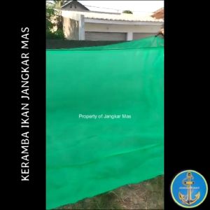 Jangkar Mas - Keramba Ikan waring Kasa hijau Ukuran Jumbo siap pakai ukuran 6x3x2