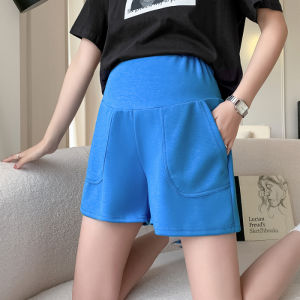 Summer Thin High Waist Wide Leg Casual Maternity Shorts Loose Elastic Sports Pants Suitable for All Pregnant Stages