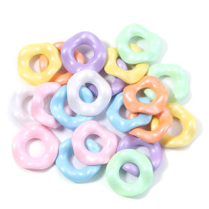20 Chiếc 16mm Màu Kẹo Acrylic Hạt Nhiều Màu Sắc Hình Bánh Rán Hạt Cho DIY Trang Sức Làm Vòng Tay Điện Thoại Dây Xích Móc Khóa