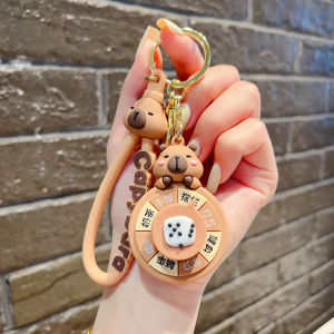 Kawaii Búp Bê Mini Capibara Anime Móc Khóa Dạ Quang Chiếu Sáng Móc Khóa Ánh Sáng Ấm Áp Móc Khóa Động Vật Dễ Thương Silicone Phụ Kiện Thời Trang