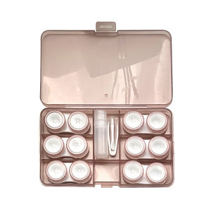 Large Capacity Portable Transparent Contact Lens Storage Box Multi-Pair Set High-End Feelings Invisible Eye Care Companion Box