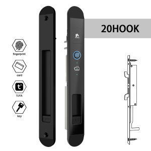 WINFREE Digital Slim Swing and Sliding Door Smart Tuya Bluetooth Lock Compatible Alexa or Google Smart Home