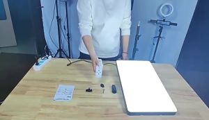 Phone Holder with Ring Light LED Video Panel Light Make up Light with Tripod Stand Dimmable Light Studio Lamp