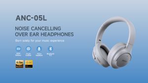 Picun ANC-05L Hybrid Active Noise Cancelling Headphones with Built-in Microphone 100H Playing Time Hi-Res Audio & Deep Bass Bluetooth Wireless Over Ear Foldable Headphones for Travel Home Office Gym