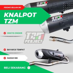 Knalpot Standar Racing model Tzm untuk Nmax Vario Pcx Beat Scoopy Mio Genio Lexi Suara Ngebas Gerung