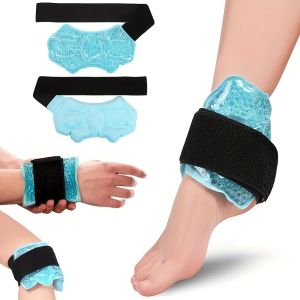 Ankle Foot Ice Pack Wrap for Injuries Reusable Gel Bead Ice Pack Personal Care Products Ankle Support Ankle Pad