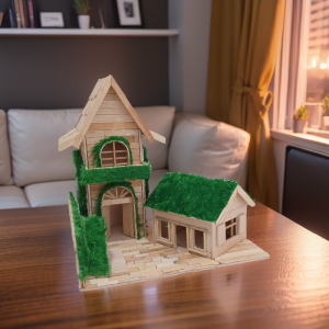 Rumah Desain Castell Bernuansa Hijau