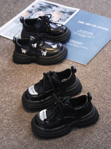 Kids Black Leather Shoes Spring and Autumn New Arrival Boy Girl Baby Shoes Little Boys and Girls Student Performance Shoes