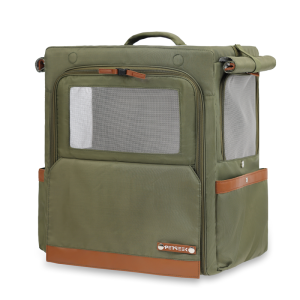 PETSEEK | Breathable Portable Pet Carrier Bag Dual-Shoulder & Trolley
