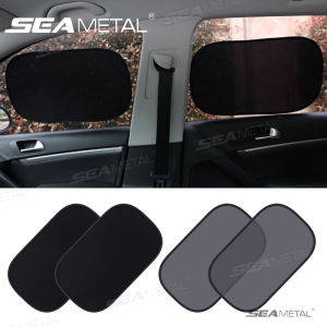 SEAMETAL 2PCS Car Window Sunshade Side Sun Shade UV Protection Curtain Mesh Visor Summer Film