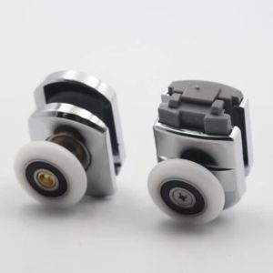 Bathroom Door Rollers Home Pulley Wheels Glass Sliding Aluminum Door Pulley Shower Room Cabin Replacement Doors Accessories 2023