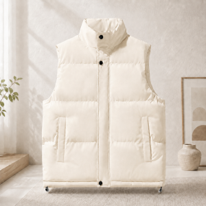 LOFU JOEY | New Down Cotton Vest Autumn Winter Mens