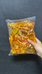 Kerupuk Seblak Mix Campur Pedas Daun Jeruk 1Kg 500Gr 250Gr 100Gr Bumbu Melimpah