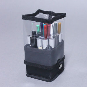 Oxford Fabric Lipstick Eyeliner Storage Box PVC Material Cosmetic Bag Rectangular Shape Makeup Tools Holder for Beauty Tools