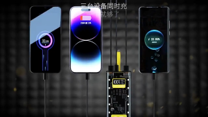 Super Fast Charging Mecha Punk Style Transparent  Large Capacity Power Bank 20000mAh Power Supply