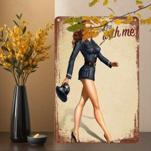 CIFbuy | Biển Hiệu Trang Trí Bằng Nhôm Cổ Điển "Come Fly With Me" 8x12 Inch - Tấm Kim Loại Chống Thấm Nước Chống Chịu Thời Tiết Dùng Trang Trí Nhà Cửa Trong Nhà/ngoài Trời