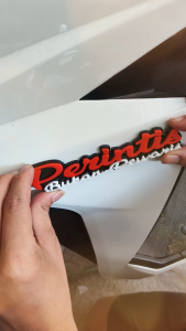 Emblem Variasi Tulisan Perintis Bukan Pewaris Timbul 3D Aksesori Unik Untuk Motor & Mobil Bahan Fiber Glass