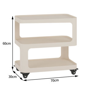 OUQI | Cream Style Movable Side Table
