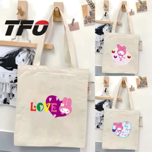 TFO My Melody by Sanrio Universe Character Canvas Tote Bag Versatile Ideal College School Tote Bag