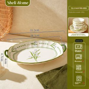 SHELI | Glazed Underneath Home Use Plate