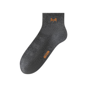 MiiOW | Mens Summer Thin Cotton Breathable Mesh Anti-Odor Socks Sport Style Pure Color Short Socks Sweat Absorbent Versatile Socks