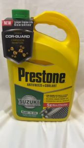 Cairan Radiator Prestone 50/50 COR-GUARD Asian Vehicle Coolant Ready To Use 3.78L - Hijau