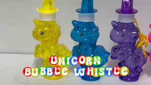 4pcs Set Little Horse /UNICORN Bubble Whistle 837 Bubble Whistle Balloon Soap_Bubble Water (Ready Stock)