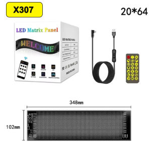 RGB LED Car Sign Animation LED Matrix Pixel Panel DIY Programmable App Control LED Panel Flexible Display Truck Accessories