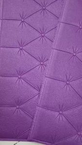 HT Wallpaper 3D Foam Sticker Headboard Ungu Dinding Busa Wall Foam Dinding Head Wall Stiker