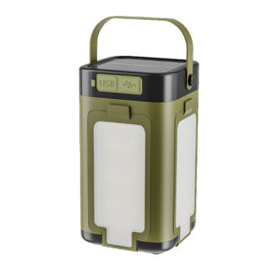 Solar Camping Lantern Outdoor Foldable Camping Light Power Bank Rechargeable Lantern LED Tent Light for Camping Hiking Fishing