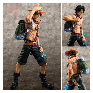 Bandai | Figure One Piece DX10th Anniversary Fire Fist Escal D Ace Luffy Brother Toys Japan Anime Collectible Figurines PVC Model Toy