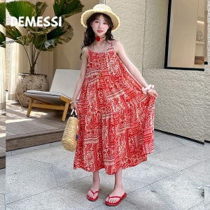 New Design Thin Strap Dress For Middle to Large Size Girls