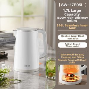 Supor | 316L Stainless Steel Large Capacity V-shaped Spout Electric Kettle