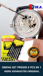 Kenmaster Obeng Jam 6 Pcs Precision Screwdriver Set Termurah Berkualitas KENMASTER 6 pcs SCREWDRIVER SET Obeng Jam Plus Minus
