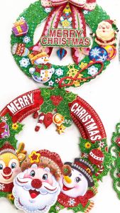 Pinky Bee Dekorasi Natal Wreath Santa 70040300