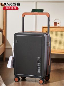 RAENLKOR Retro Thickened Wide Handle Luggage 20 Inch Travel Suitcase for Men And Women Password Protection Hard Shell Bag