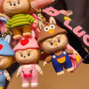 keychain labubu new edition gantungan kunci rumah keychain motor keychain mobil gantungan tas lucu dan unik motif labubu